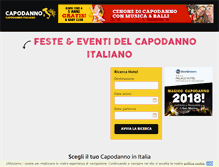 Tablet Screenshot of capodannoitaliano.com